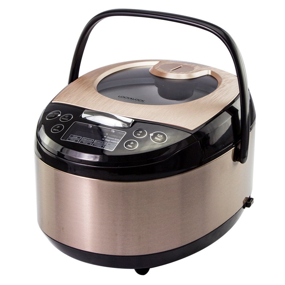 NỒI CƠM ĐIỆN THƯƠNG HIỆU LOCK&LOCK 220V, 860W, 50/60HZ, 1.8L(5L) - MÀU NÂU